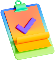 3D Smooth Gradient  Clipboard